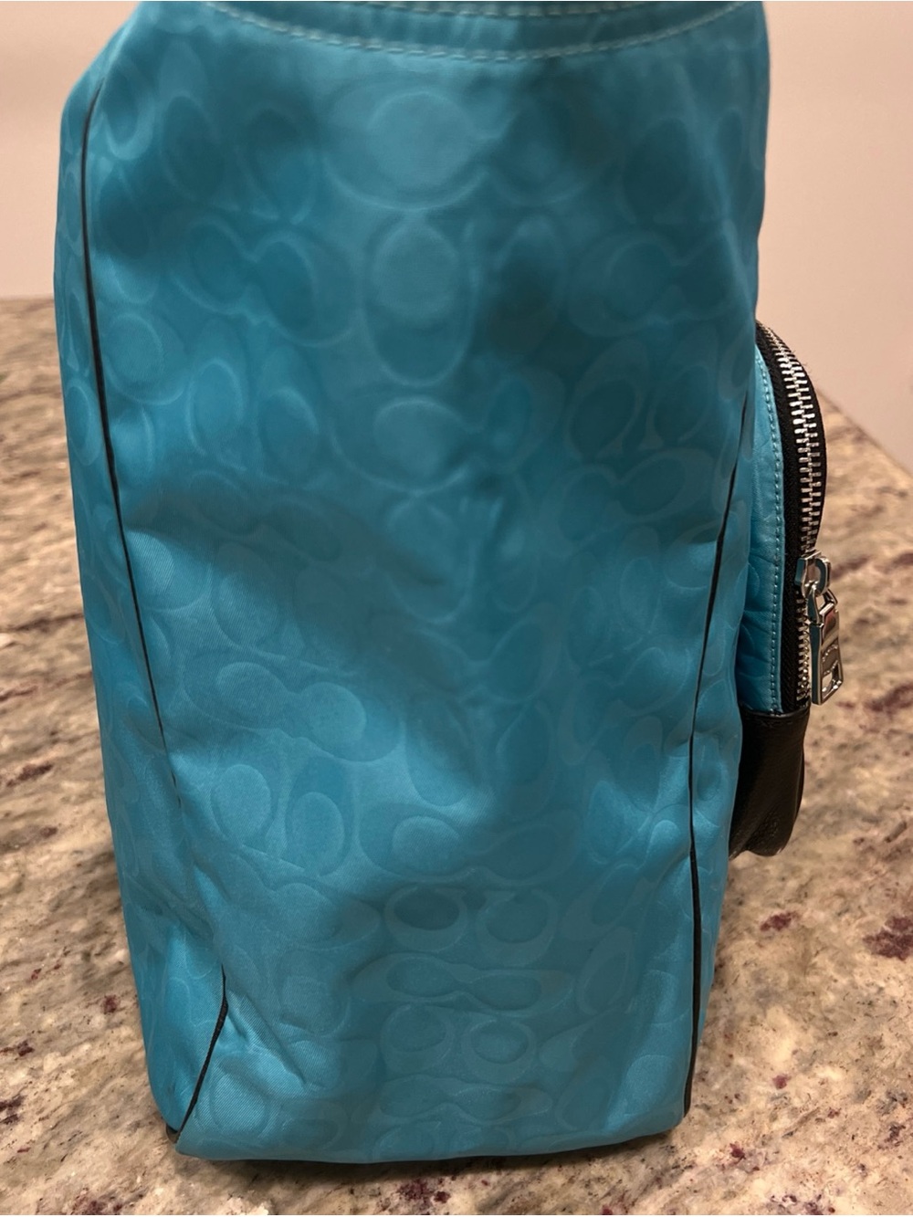 Court Tote In Signature Nylon With Coach Patch - Picture 5 of 9